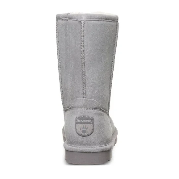 $85 BEARPAW 🐾 Elle Short Suede Wool Boots | Grey Fog | 8 - Picture 6 of 15